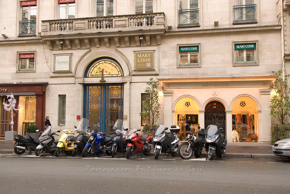 Paris motor bikes